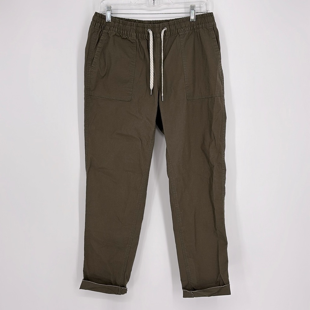 Vuori Vintage Ripstop Pant Women’s Size Small in Dark Oregano Green / Brown